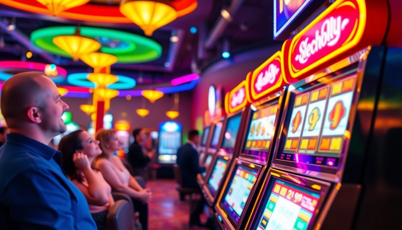 Engage with exciting slot online games while playing on vibrant machines filled with colors.