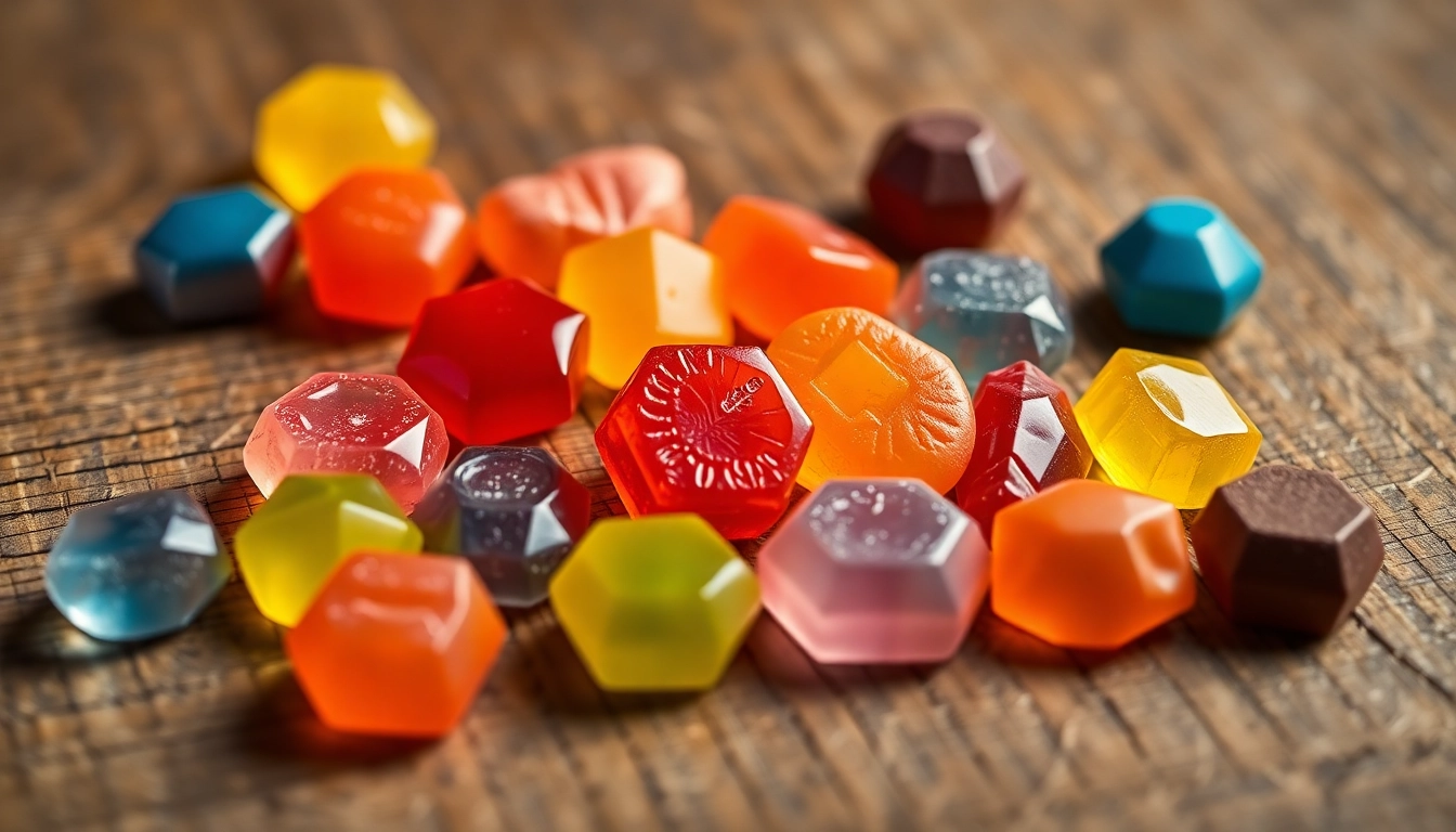 Enjoy handcrafted Gemini Crystal Candy shaped like stunning gems, showcasing vibrant colors and unique Asian flavors for a delightful treat.