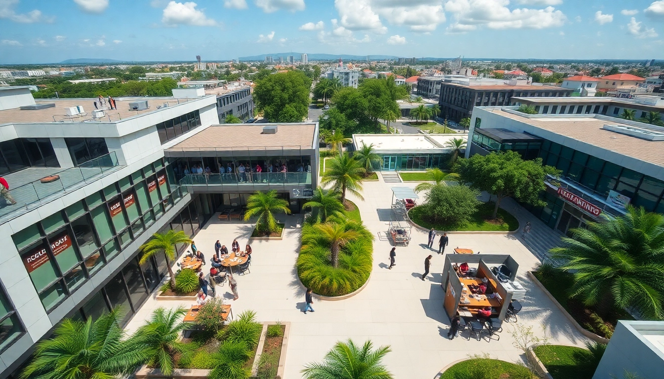 Call center in Tijuana showcasing modern facilities and diverse teams working together.