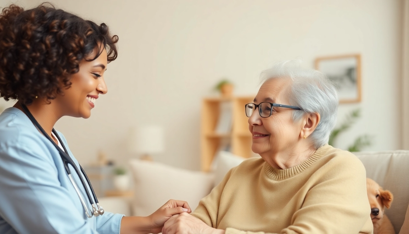 Caregiver providing support in Castrop-Rauxel, ensuring comfort and companionship for seniors.